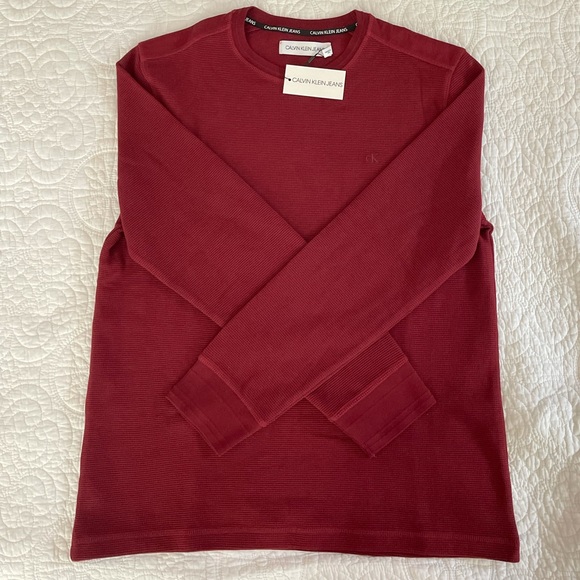 Calvin Klein Jeans Waffle-Knit Tee - Picture 2 of 2